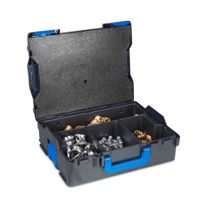 L-BOXX 136 G4 mit Kleinteileeinsatz 4 M.- coolgrey