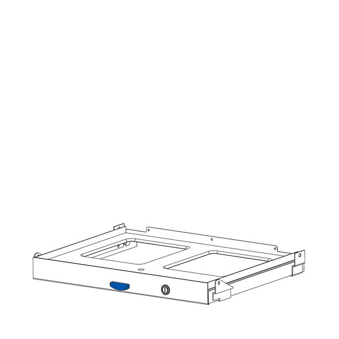 Druckknopf Kofferschub blau - einzeln