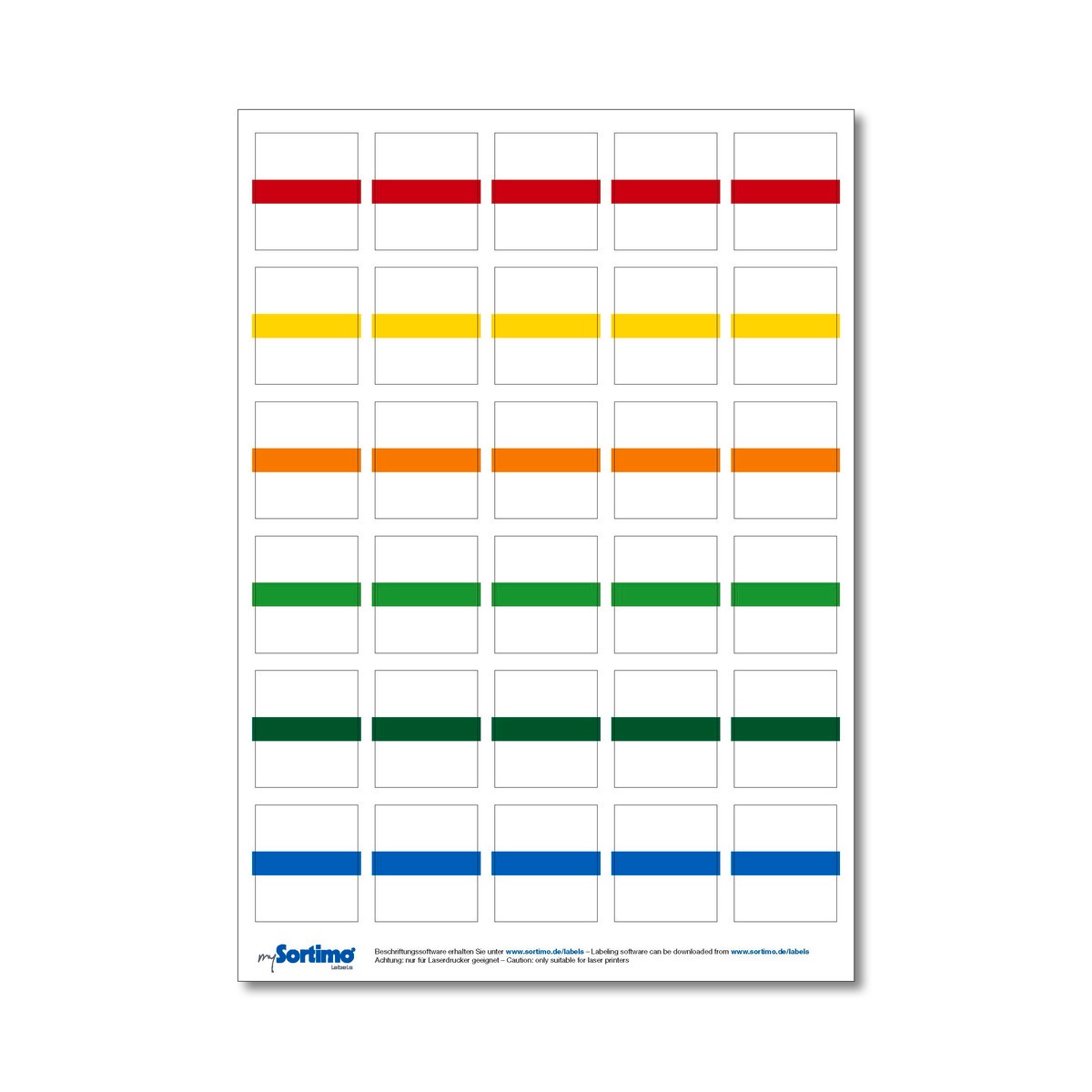 Beschriftungsetiketten Insetbox 30 St. gemischt (1 Bogen)