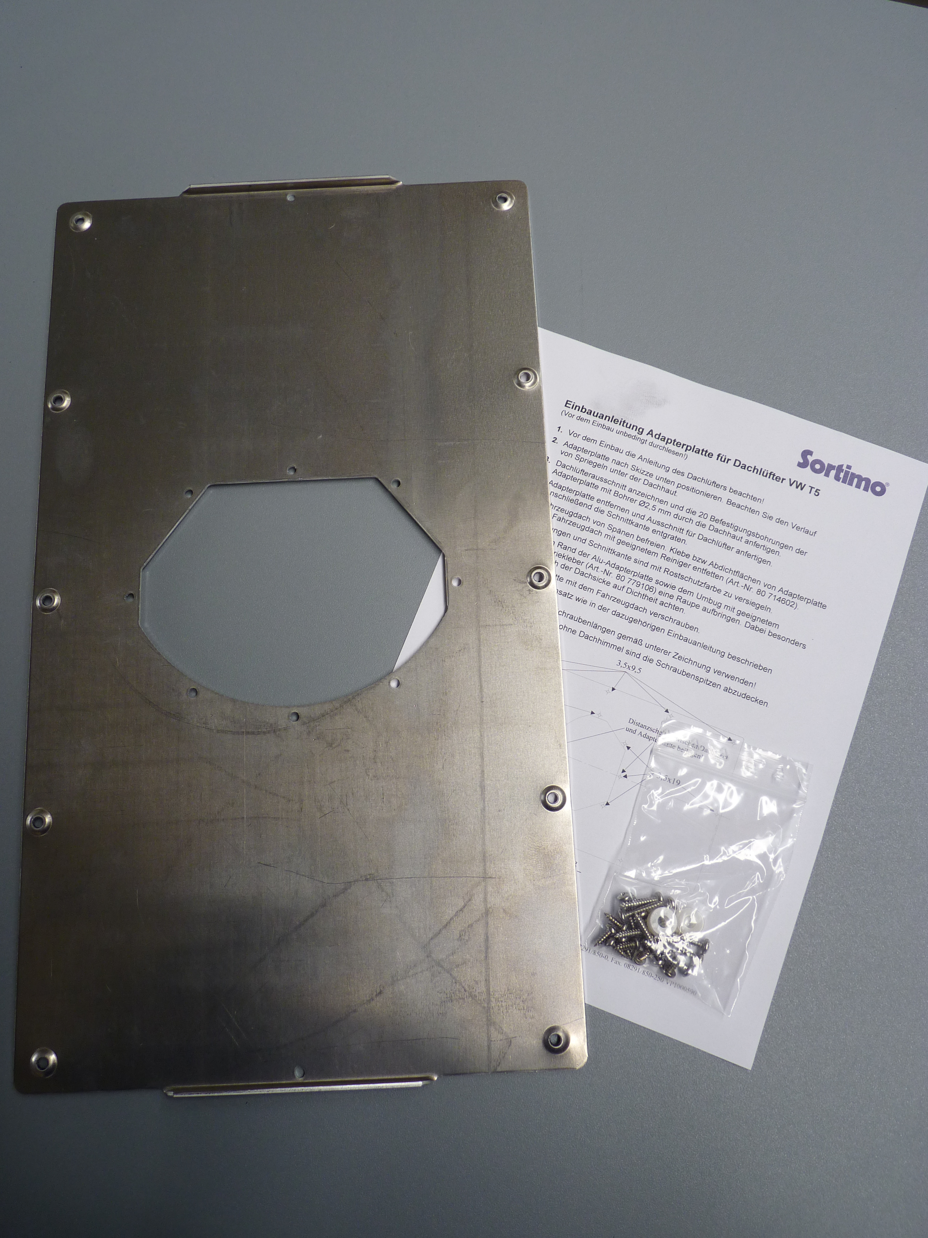 Dachlüfter-Adapter für VW T5 / T6