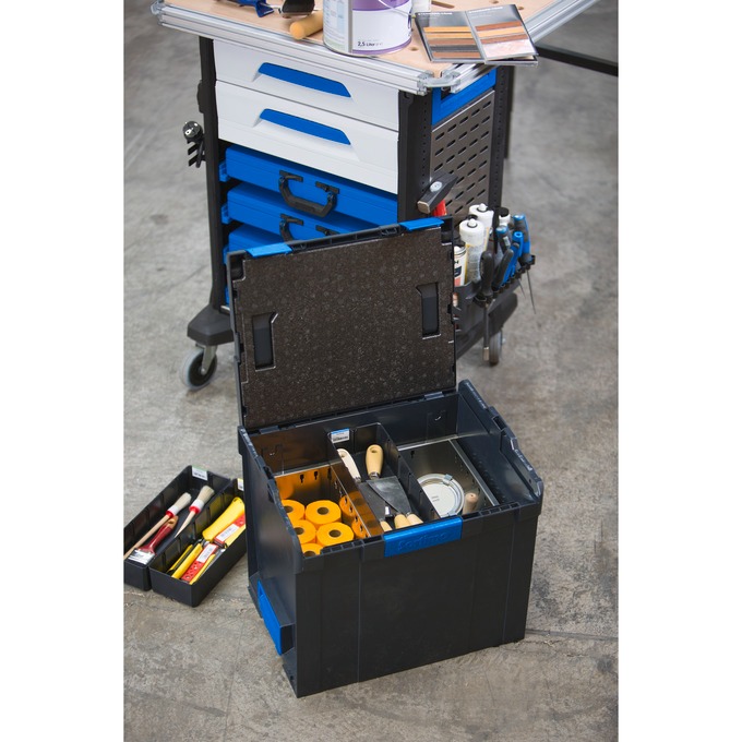 L-BOXX 374 G mit Trennb.-Set 3F + IB-Set - coolgrey