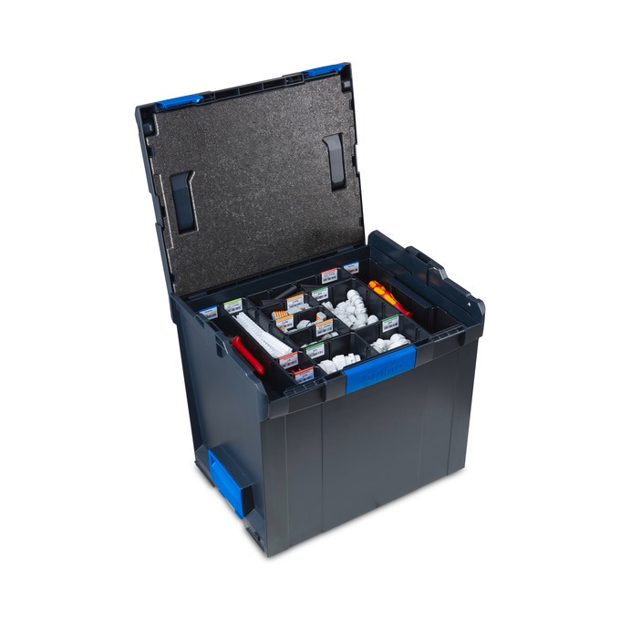 L-BOXX 374 G mit Trennb.-Set 4F + IB-Set - coolgrey