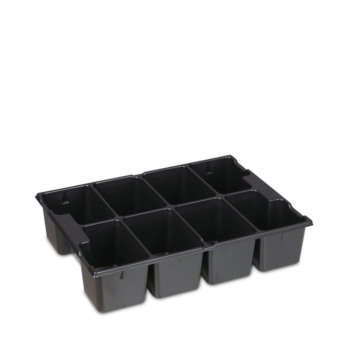 L-BOXX 136 G4 mit Kleinteileeinsatz 8 M. - coolgrey