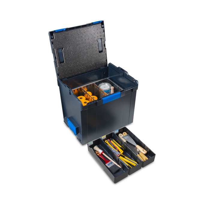 L-BOXX 374 G mit Trennb.-Set 3F + IB-Set - coolgrey