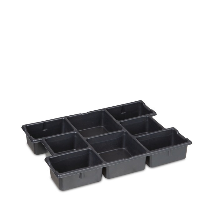 L-BOXX 102 G4 mit Kleinteileeinsatz 8 M. - coolgrey