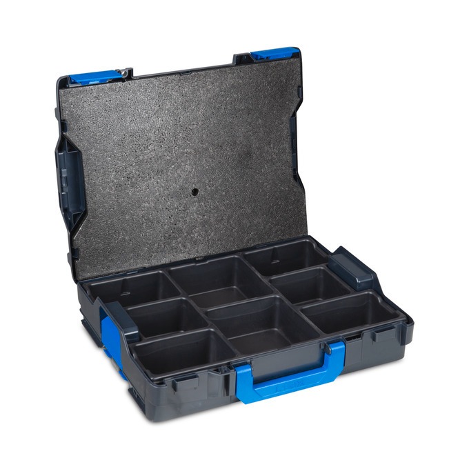 L-BOXX 102 G4 mit Kleinteileeinsatz 8 M. - coolgrey